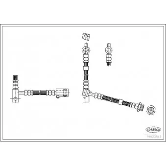 Flexible de frein avant droit CORTECO OEM 46210AV00A
