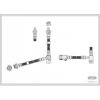 Flexible de frein avant gauche CORTECO OEM 46211AV720