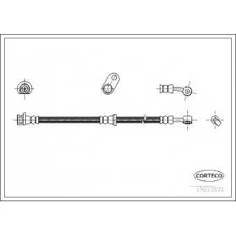 CORTECO 19033572 - Flexible de frein