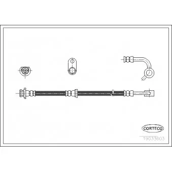 Flexible de frein CORTECO OEM 01466S9A000