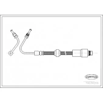 Flexible de frein arrière droit CORTECO 19034266 pour AUDI A4 1.9 DCI 4x4 - 84cv