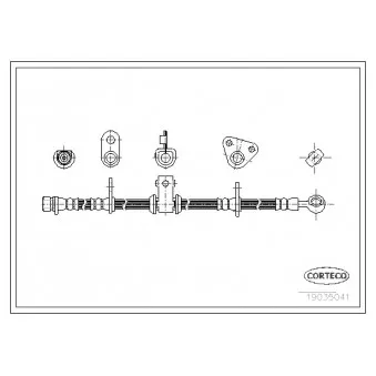 Flexible de frein CORTECO OEM 46410SE0004