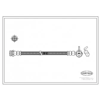 Flexible de frein avant gauche CORTECO OEM NA7543820A
