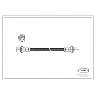 Flexible de frein CORTECO 19035074