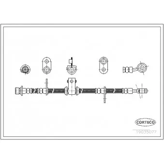 Flexible de frein CORTECO OEM 46410SD4902
