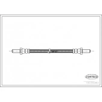Flexible de frein CORTECO OEM 91AB2282DB