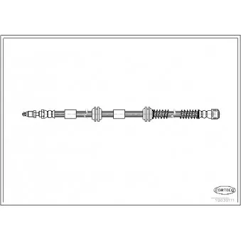 Flexible de frein CORTECO OEM 7L6611701B