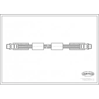 Flexible de frein CORTECO 19035113 pour VOLKSWAGEN PASSAT 2.5 TDI 4motion - 150cv