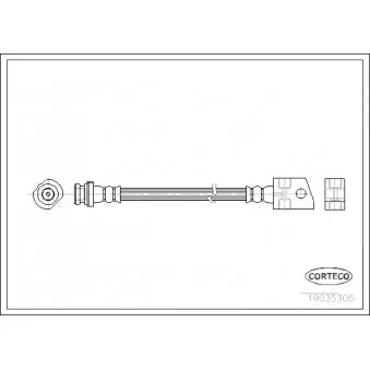 CORTECO 19035305 - Flexible de frein