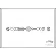 CORTECO 19035325 - Flexible de frein