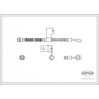 Flexible de frein avant gauche CORTECO OEM 587311A000