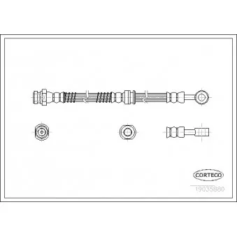 Flexible de frein CORTECO OEM 587312E000