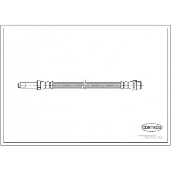 Flexible de frein CORTECO OEM 2E0611707C