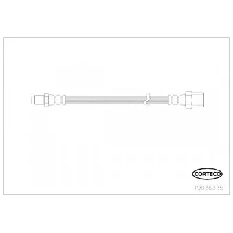 Flexible de frein CORTECO OEM 34321162479