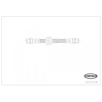 Flexible de frein CORTECO OEM 34511090565