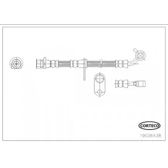Flexible de frein CORTECO OEM 01466SWA000