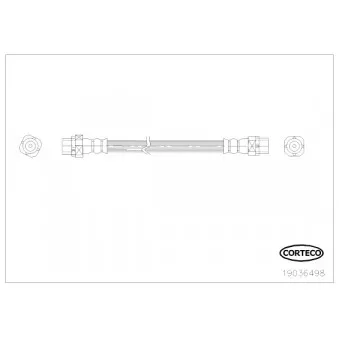 Flexible de frein CORTECO 19036498