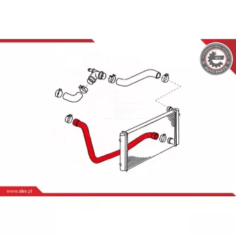 ESEN SKV 24SKV317 - Durite de radiateur