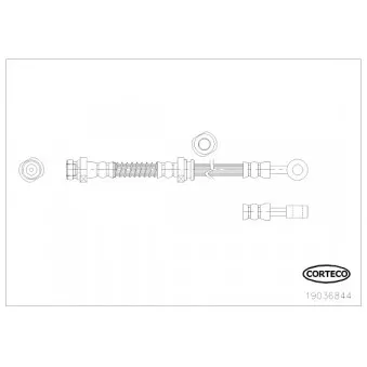 Flexible de frein CORTECO OEM 587370X300