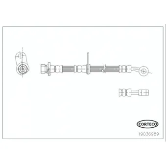 Flexible de frein CORTECO OEM 01464TL1G00