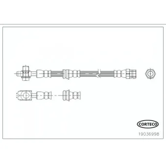 Flexible de frein CORTECO OEM 5N0611701A