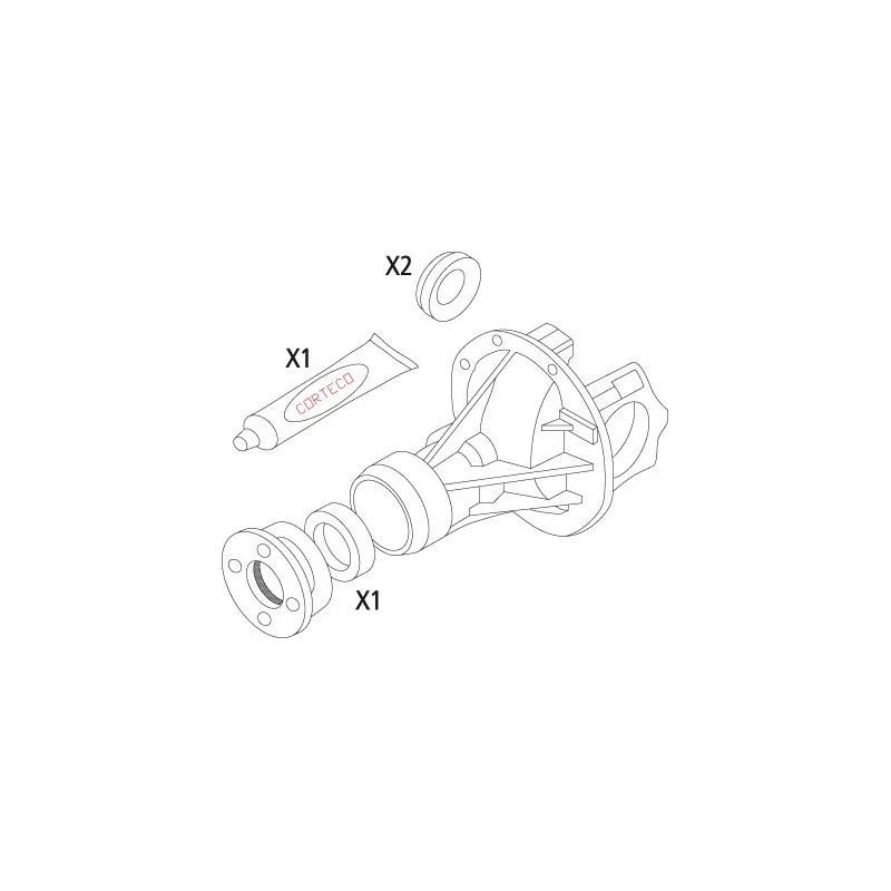 Jeu de joints d'étanchéité, différentiel CORTECO 19536212 - Visuel 1