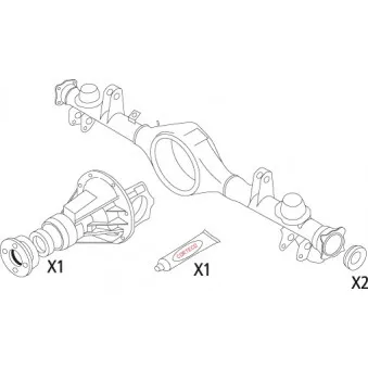 CORTECO 19536213 - Jeu de joints d'étanchéité, différentiel