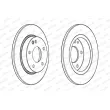 FERODO DDF1034 - Jeu de 2 disques de frein avant