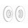 FERODO DDF1067 - Jeu de 2 disques de frein avant