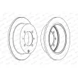 FERODO DDF1141 - Jeu de 2 disques de frein arrière