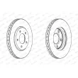FERODO DDF1214 - Jeu de 2 disques de frein avant