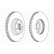 FERODO DDF1246C-1 - Jeu de 2 disques de frein avant