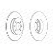 FERODO DDF1373 - Jeu de 2 disques de frein arrière