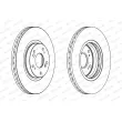 FERODO DDF1424C - Jeu de 2 disques de frein avant