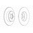 FERODO DDF1497 - Jeu de 2 disques de frein arrière