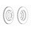FERODO DDF152 - Jeu de 2 disques de frein avant