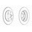 FERODO DDF1558 - Jeu de 2 disques de frein arrière