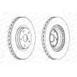FERODO DDF1749 - Jeu de 2 disques de frein avant