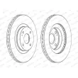 FERODO DDF1839C - Jeu de 2 disques de frein avant