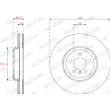 FERODO DDF2042RC-1 - Disque de frein arrière droit