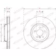 FERODO DDF2042RC-1 - Disque de frein arrière droit