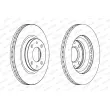 Jeu de 2 disques de frein avant FERODO [DDF236]