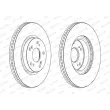 FERODO DDF2473C - Jeu de 2 disques de frein avant