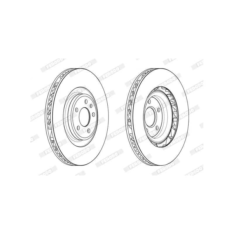 Disque de frein avant gauche FERODO DDF2686LC-1 - Visuel 1