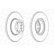Jeu de 2 disques de frein avant FERODO [DDF278]