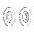 Jeu de 2 disques de frein avant FERODO [DDF290]