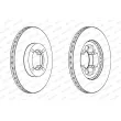 Jeu de 2 disques de frein avant FERODO [DDF415]
