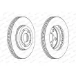 FERODO DDF799 - Jeu de 2 disques de frein avant