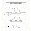 Kit d'accessoires, plaquette de frein à disque FERODO [FAC174]