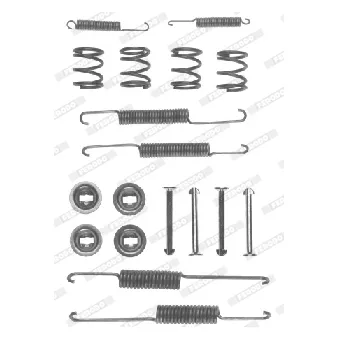 FERODO FBA10 - Kit d'accessoires, mâchoire de frein